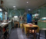 The kitchen of cookbook author Julia Child. Photo courtesy of the Smithsonian's National Museum of American History. 